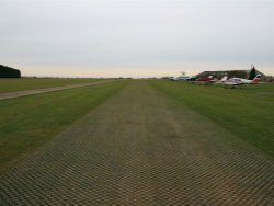 reinforced aircraft taxiway